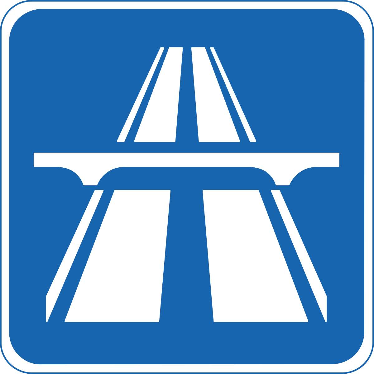 Start of Expressway and point from which expressway regulations apply
